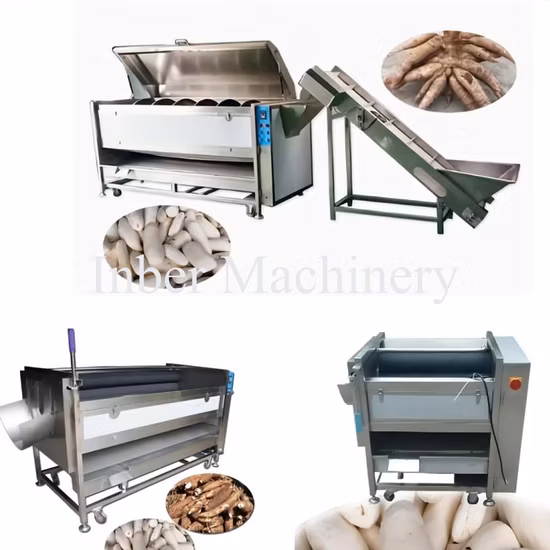 Máquina de procesamiento de mandioca de alta calidad Máquina peladora de mandioca para línea de producción de molienda de yuca y tapioca