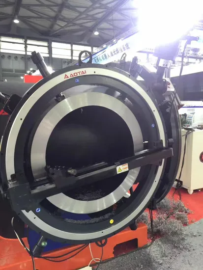 AYO SKO HYO OD Máquina de refrentado de brida hidráulica montada